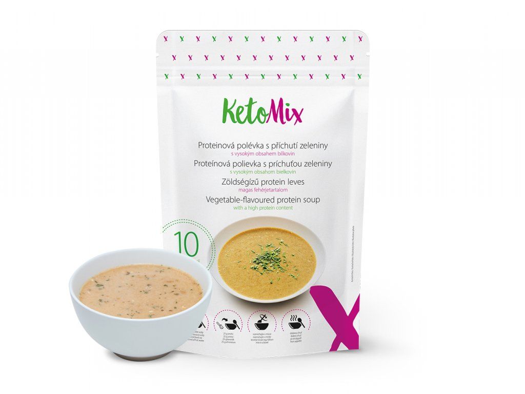 KetoMix Proteinová polévka zeleninová 250 g KetoMix
