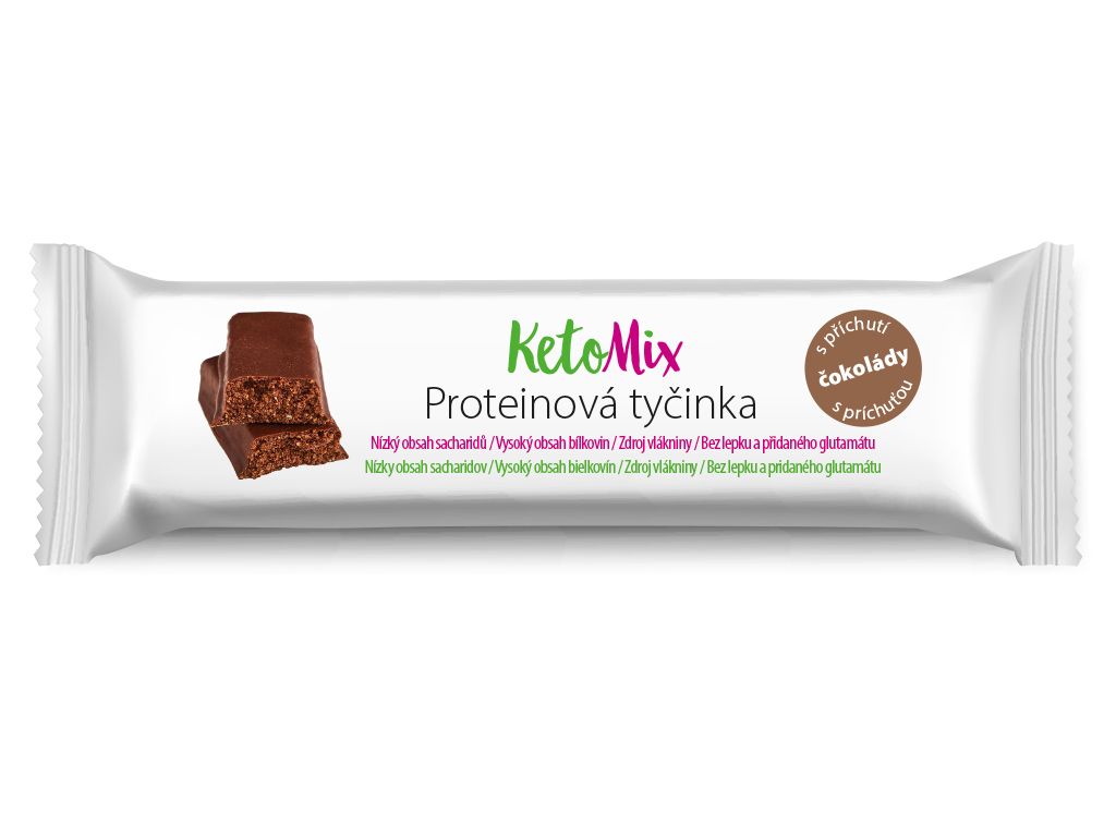 KetoMix Proteinová tyčinka čokoláda 40 g KetoMix