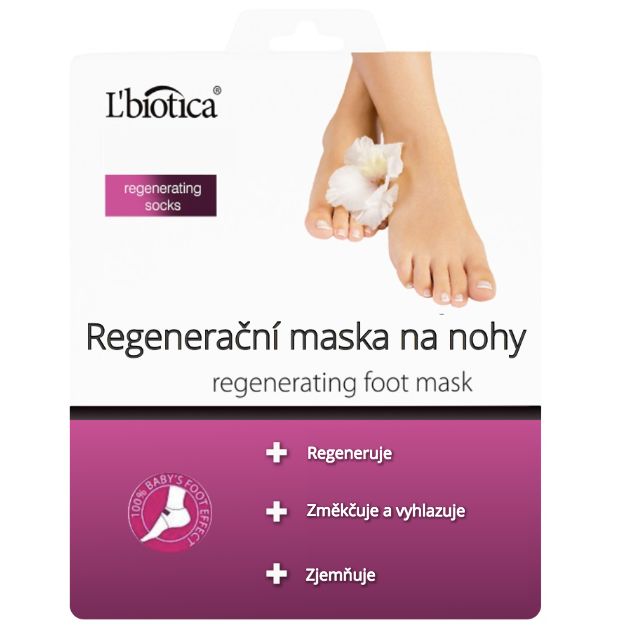 L'biotica Regenerační maska na nohy 1 pár L'biotica