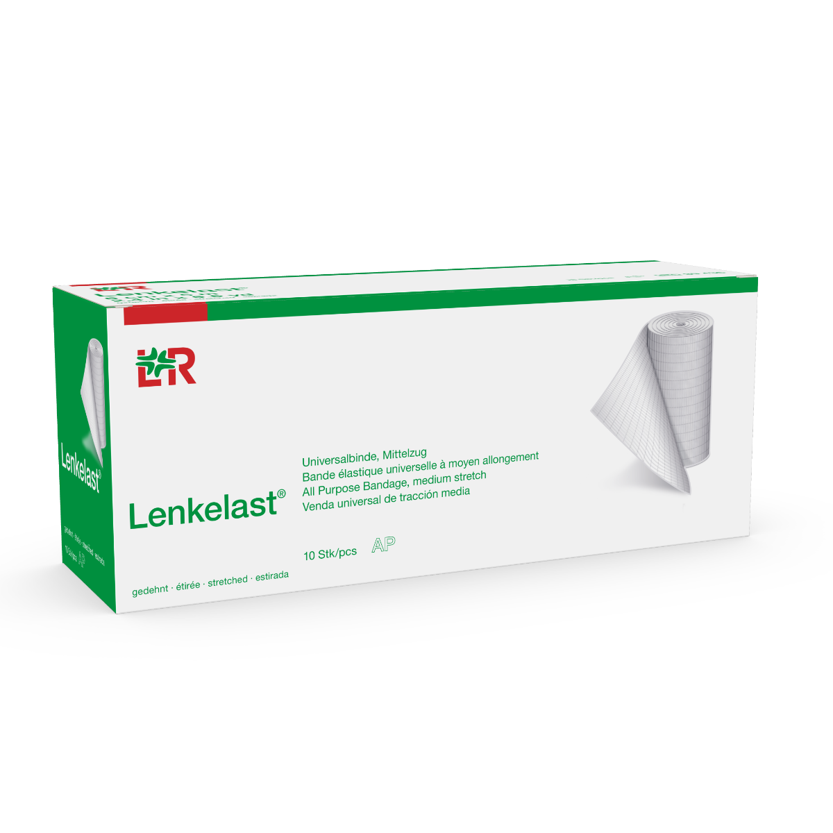 Lenkelast Elastické univerzální obinadlo 12 cm x 5 m střední tah 1 ks Lenkelast