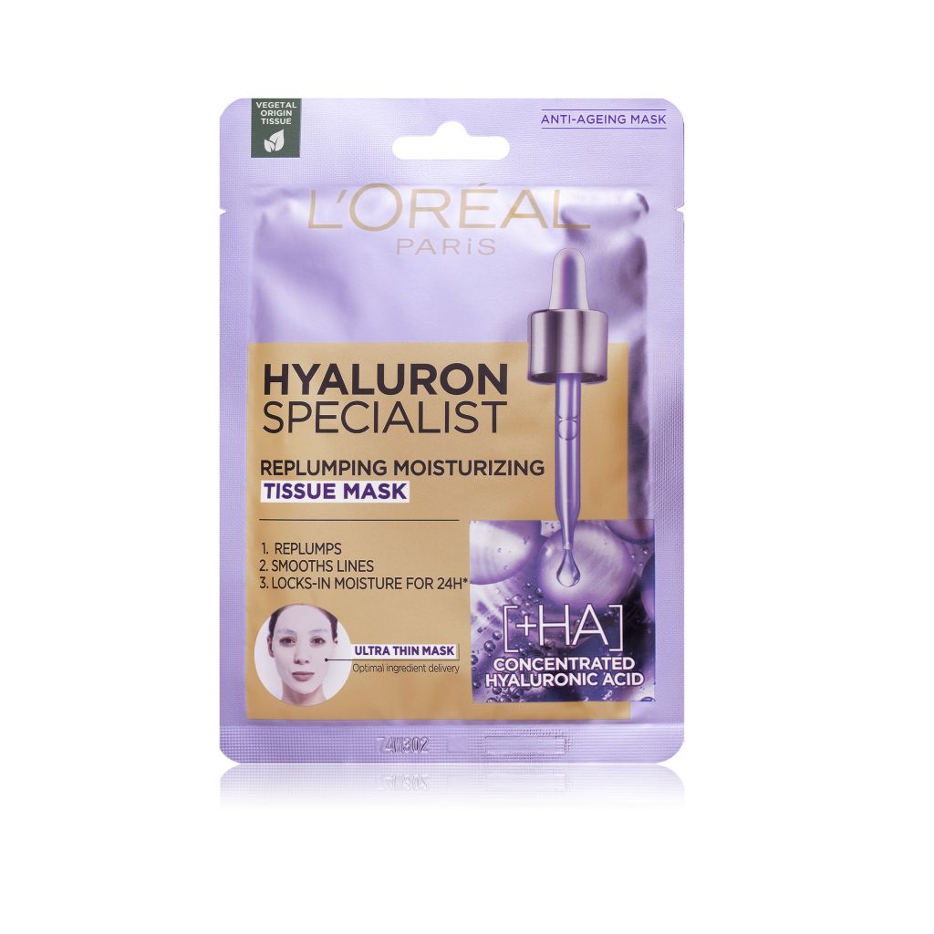 Loréal Paris Hyaluron Specialist vyplňující hydratační textilní maska 28 g Loréal Paris