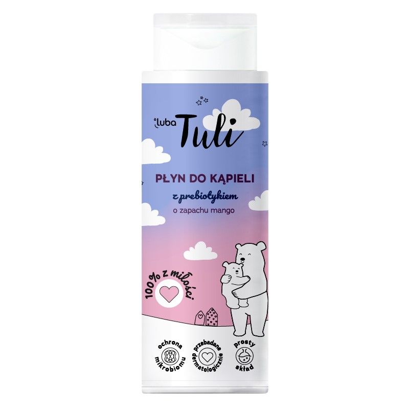 Luba Tuli Dětská koupelová pěna s prebiotiky s vůní manga 400 ml Luba