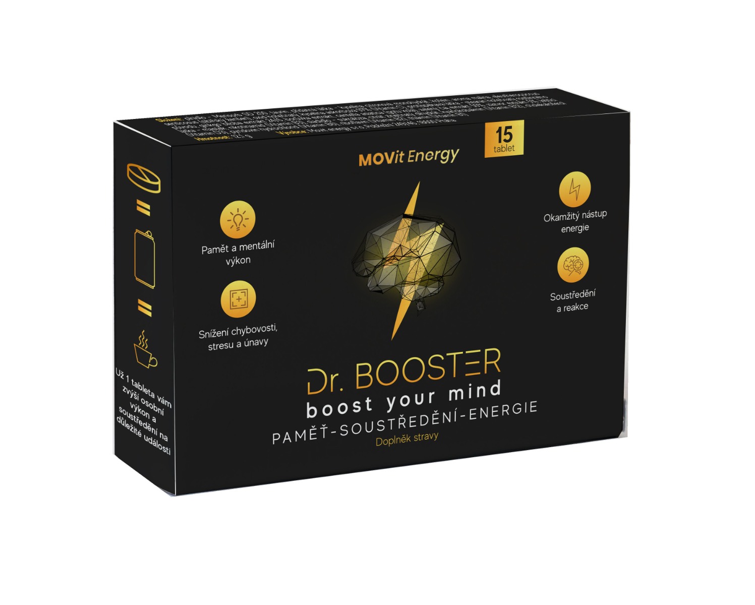 MOVit Energy Dr. Booster Paměť soustředění energie 15 tablet MOVit Energy