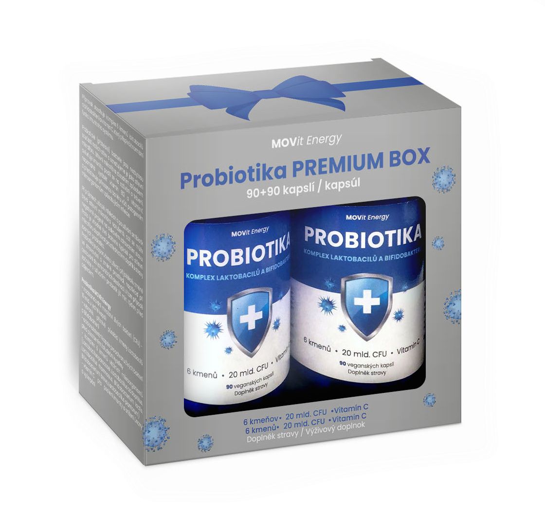 MOVit Energy Probiotika PREMIUM Box 90+90 kapslí MOVit Energy