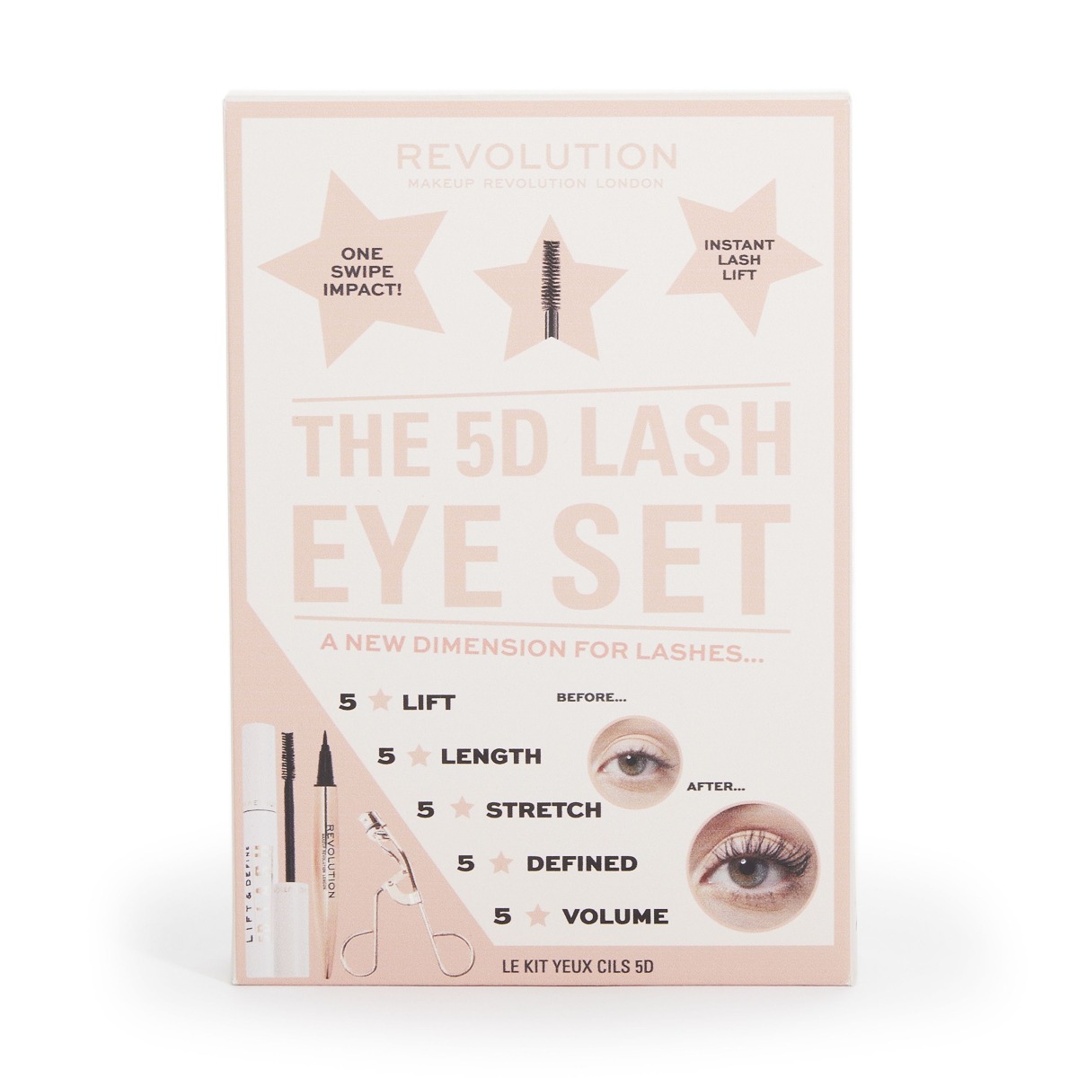 Makeup Revolution 5D Lash Eye Set sada na oči 3 ks Makeup Revolution