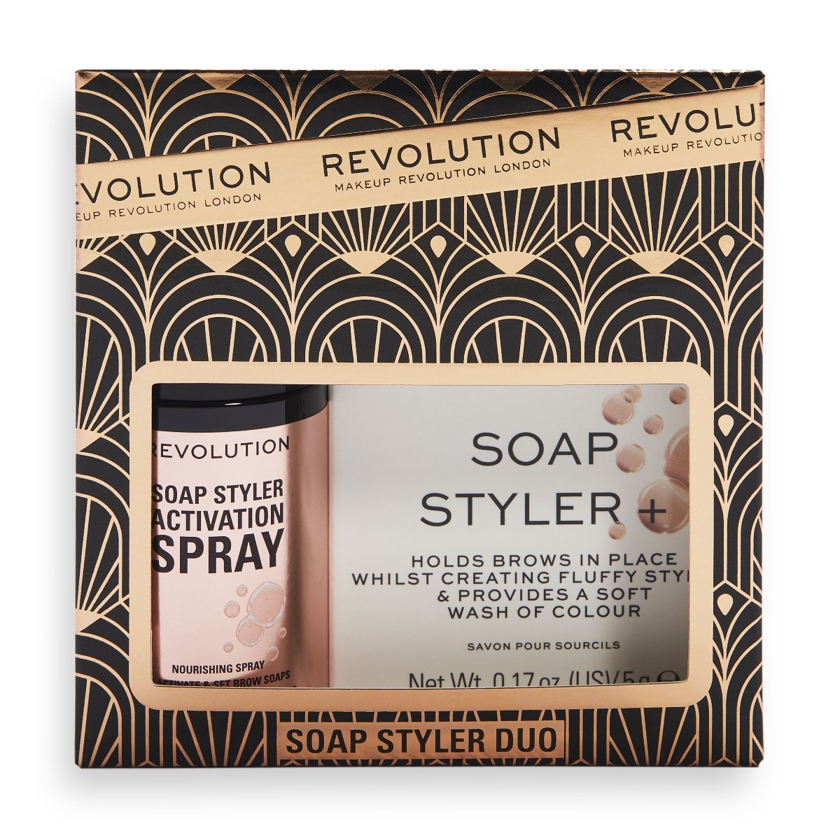 Makeup Revolution Soap Styler Duo Set sada na obočí 2 ks Makeup Revolution