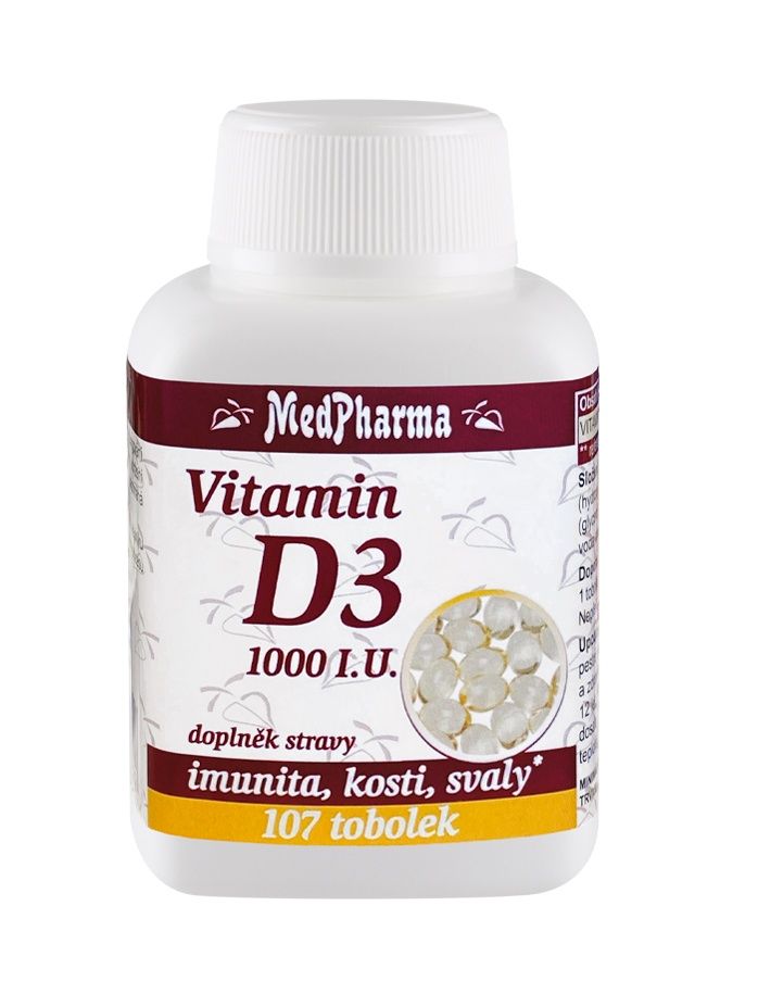 Medpharma Vitamin D3 1000 I.U. 107 tobolek Medpharma