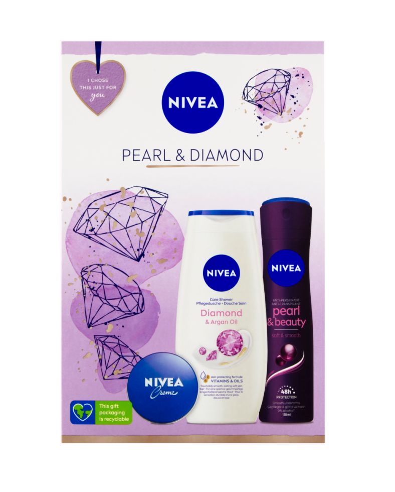 Nivea Box Pearl & Diamond dárkový set Nivea