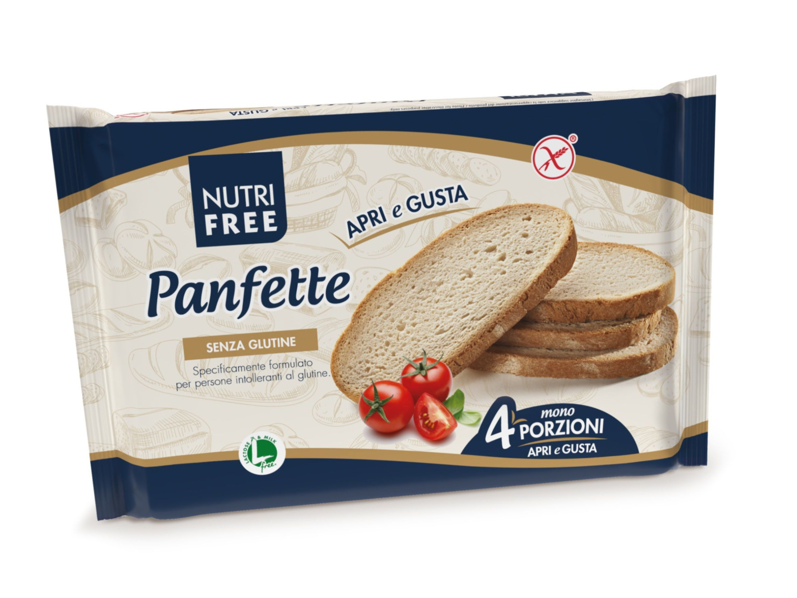 Nutrifree Bezlepkový světlý krájený chléb Panfette 300 g Nutrifree