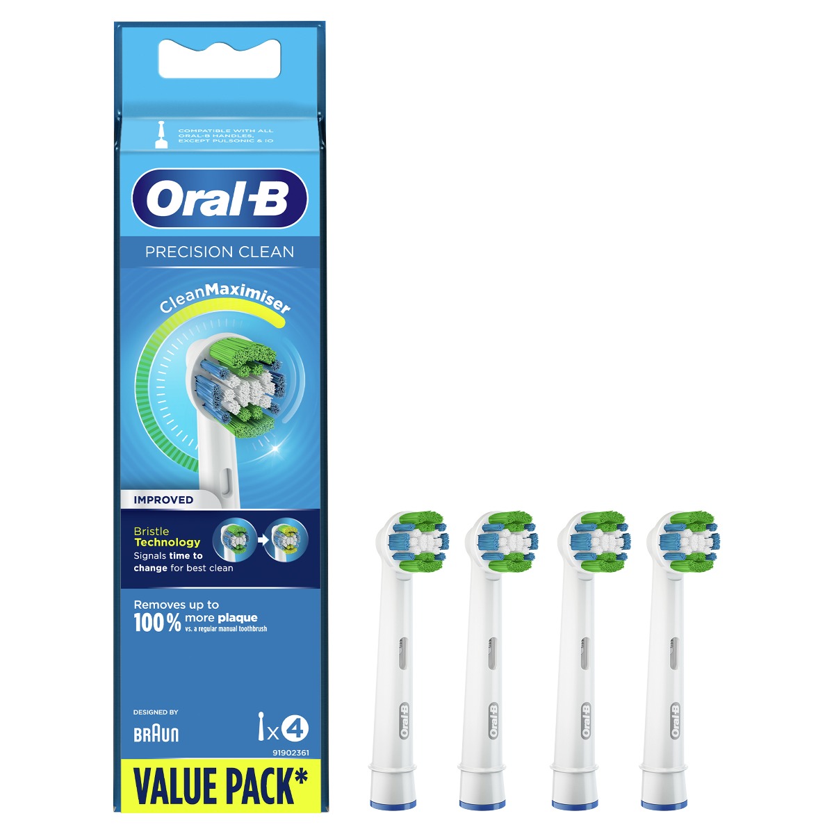 Oral-B EB 20-4 Precision clean náhradní hlavice s Technologií CleanMaximiser 4 ks Oral-B