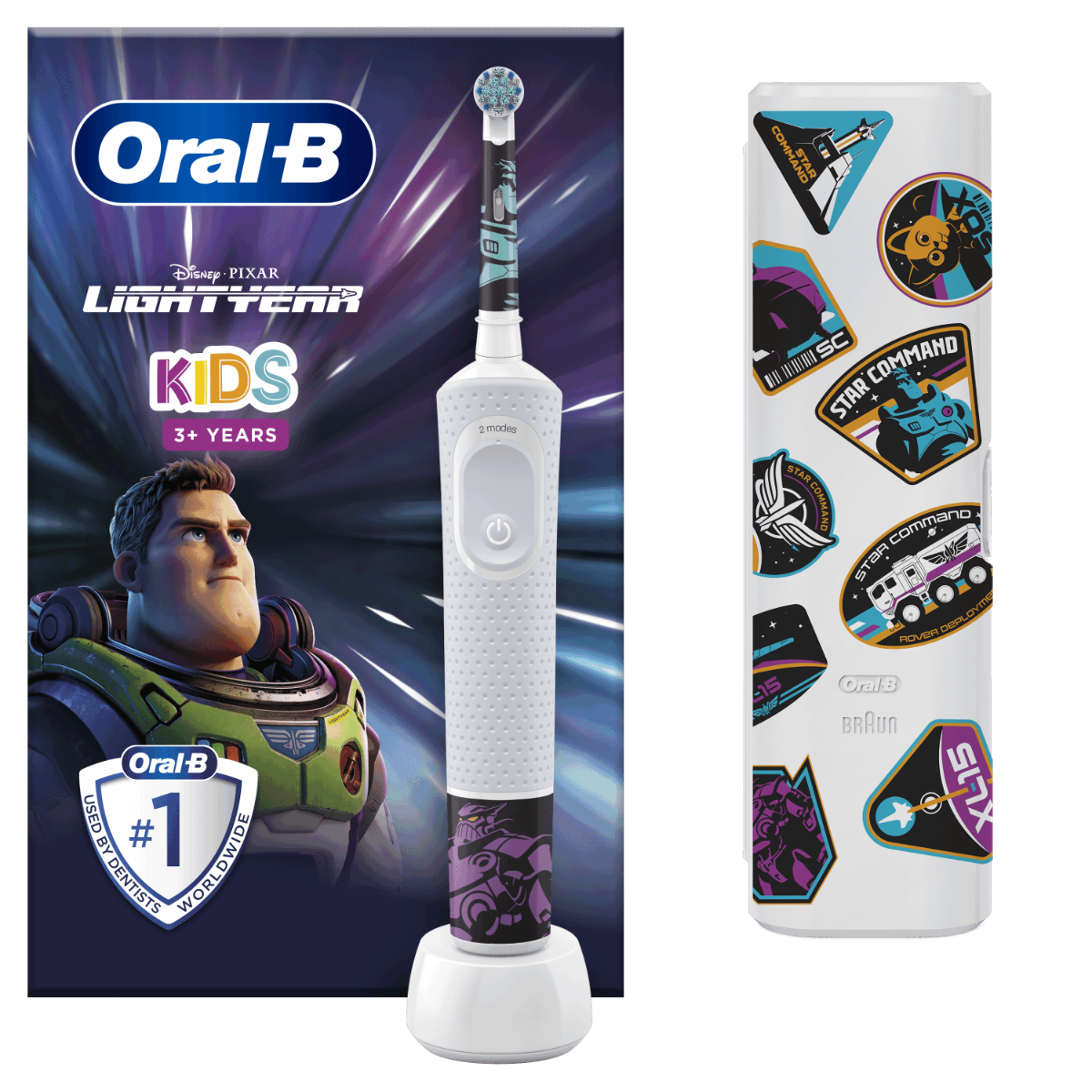 Oral-B Vitality D100 Kids Lightyear elektrický zubní kartáček +cestovní pouzdro Oral-B