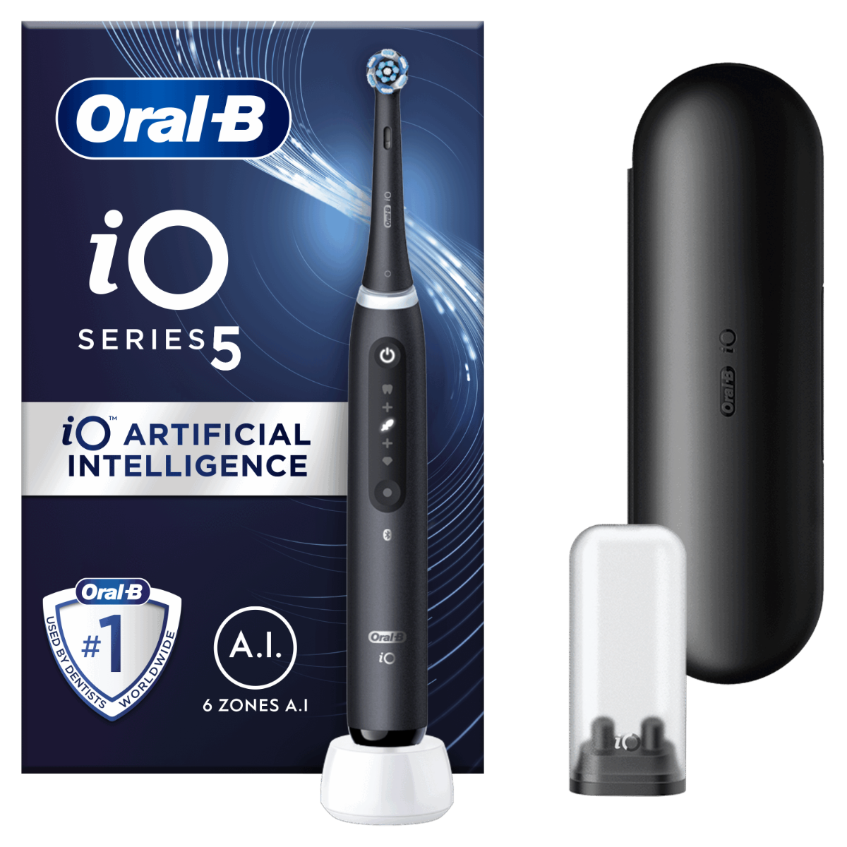 Oral-B iO Series 5 Matt Black elektrický zubní kartáček Oral-B