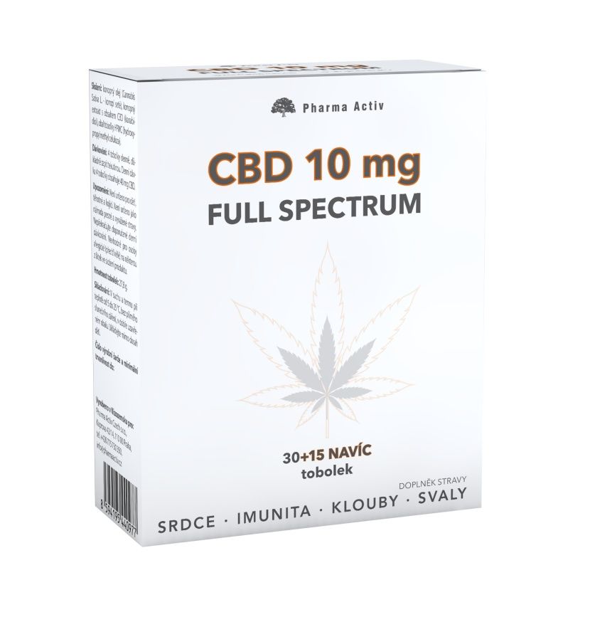 Pharma Activ CBD 10 mg Full Spectrum 30+15 tobolek Pharma Activ