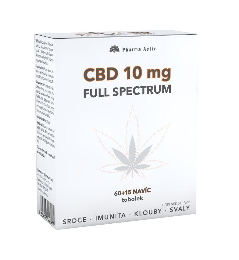 Pharma Activ CBD 10 mg Full Spectrum 60+15 tobolek Pharma Activ