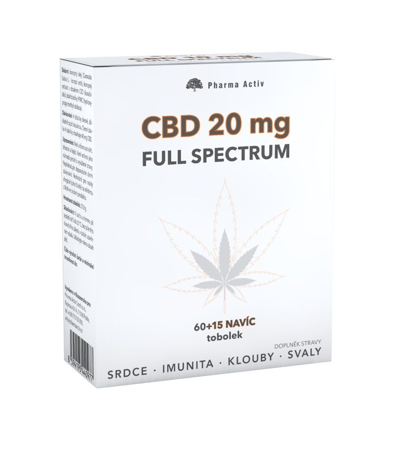 Pharma Activ CBD 20 mg Full Spectrum 60+15 tobolek Pharma Activ