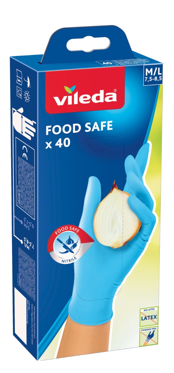 Vileda Food Safe vel. M/L jednorázové rukavice 40 ks Vileda