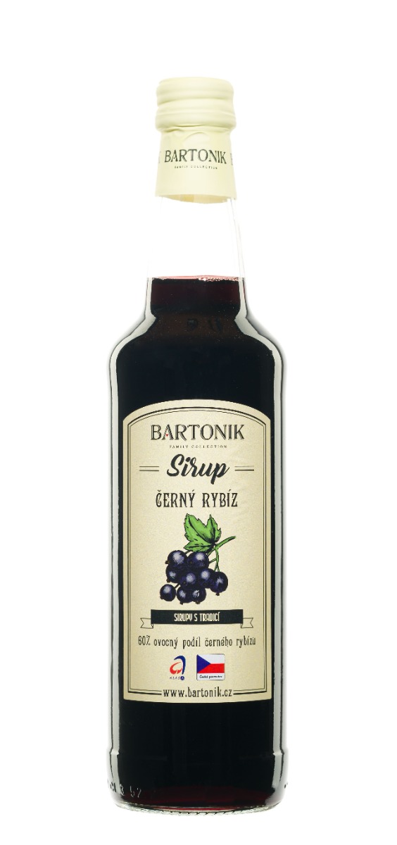 BARTONIK Sirup černý rybíz 500 ml BARTONIK