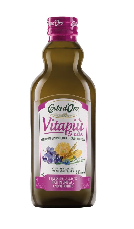 Costa d´Oro Vitapiu Směs olejů Omega 3 a vitamin E 500 ml Costa d´Oro