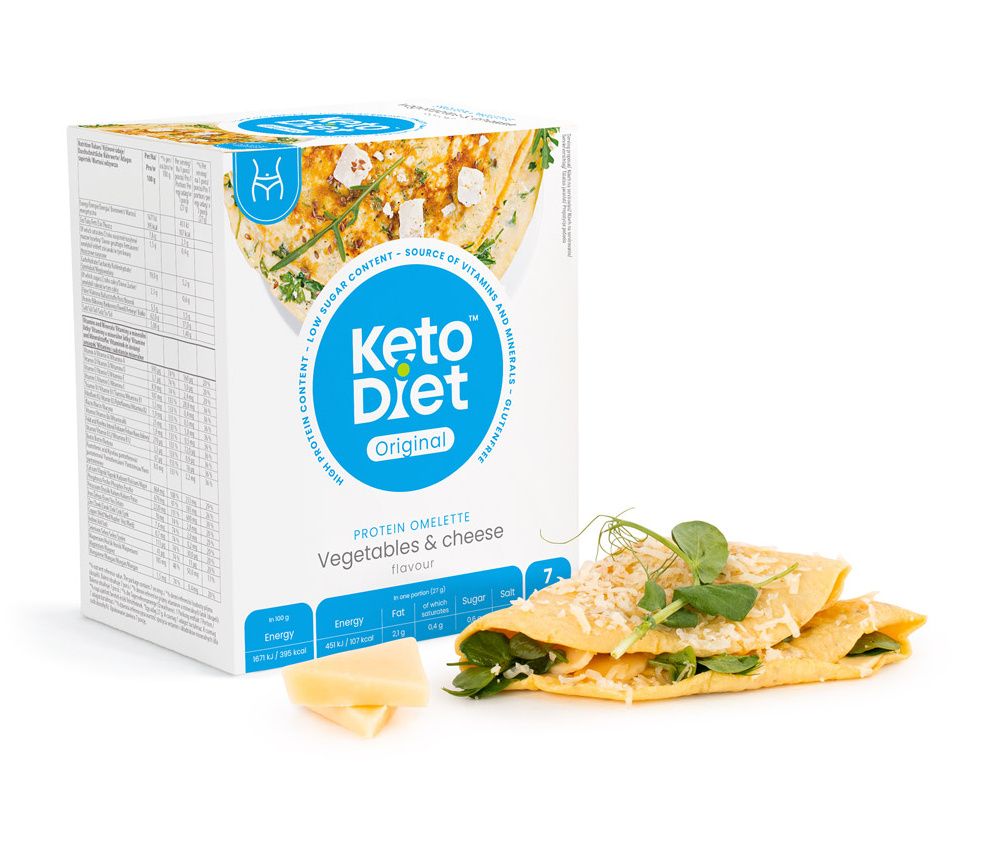 KetoDiet Proteinová omeleta se sýrem 7 porcí KetoDiet