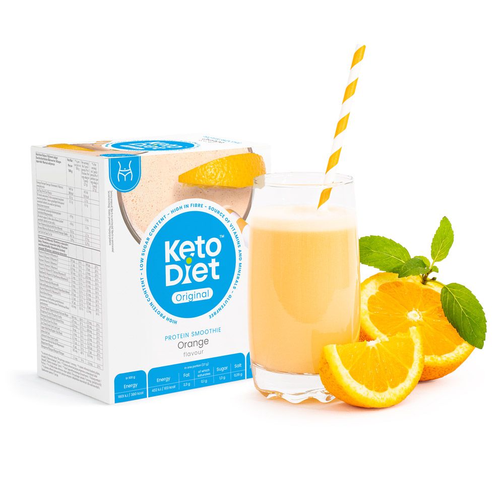 KetoDiet Proteinové smoothie pomeranč 7x27 g KetoDiet