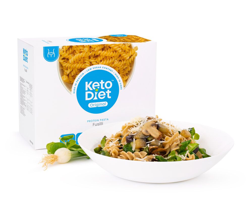 KetoDiet Proteinové těstoviny Fusilli 7x50 g KetoDiet