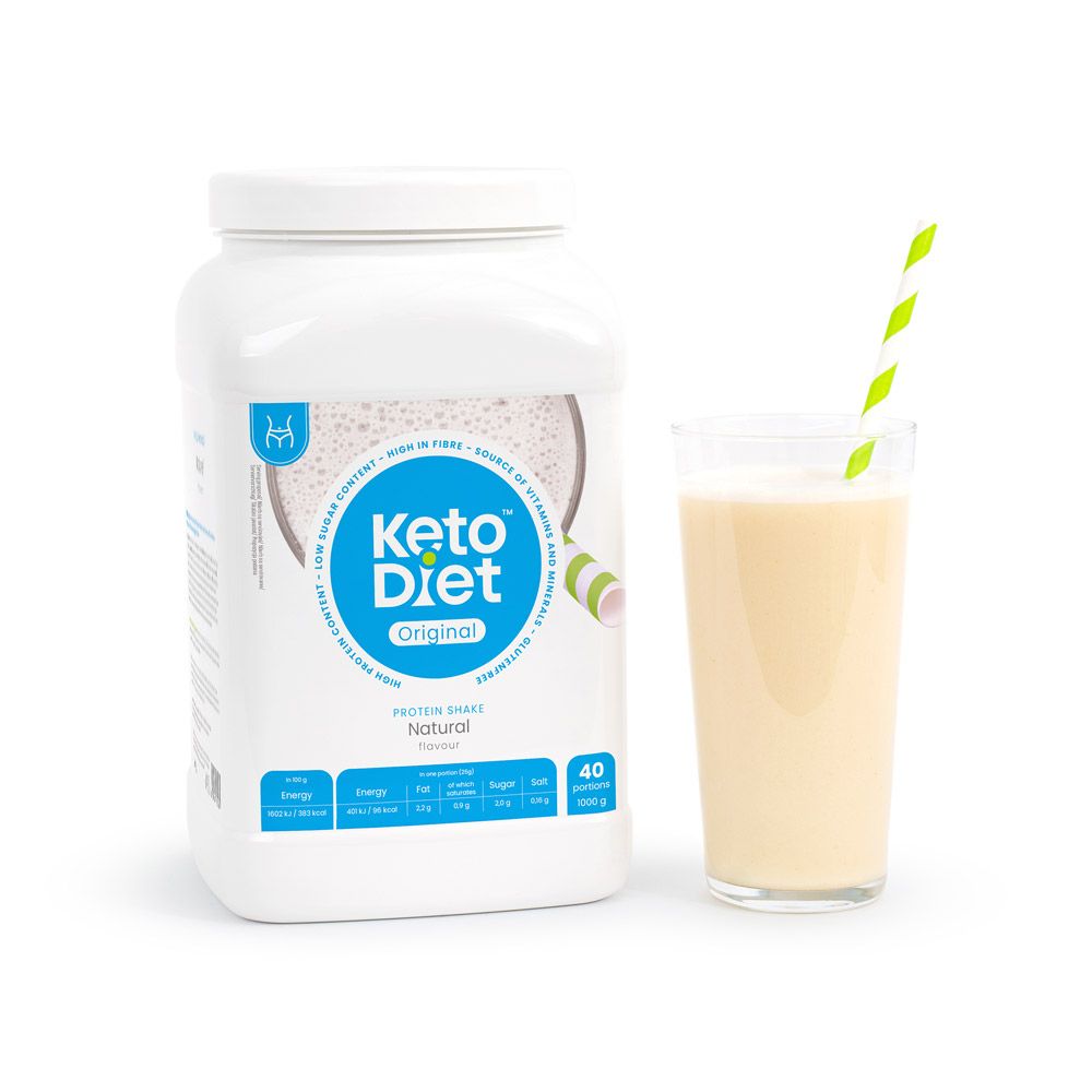 KetoDiet Proteinový nápoj natural 1000 g KetoDiet