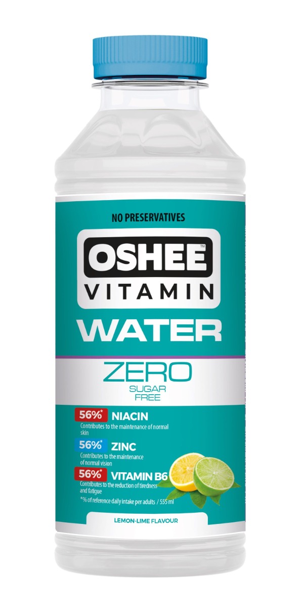 OSHEE Vitamínová voda citron-limeta bez cukru 555 ml OSHEE