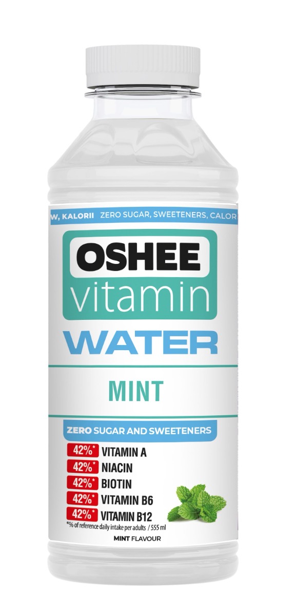 OSHEE Vitamínová voda máta bez cukru 555 ml OSHEE