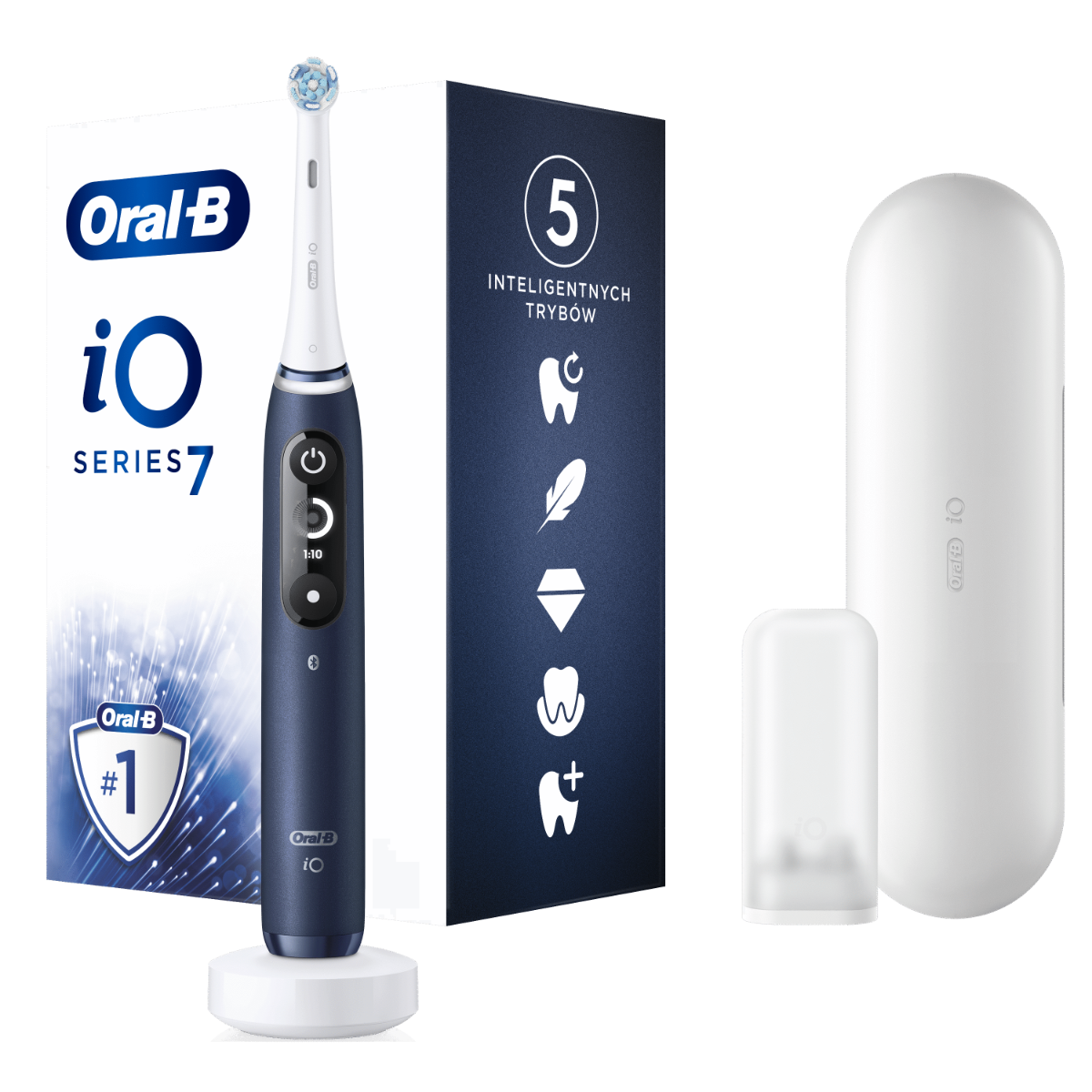 Oral-B iO Series 7 Sapphire Blue elektrický zubní kartáček Oral-B