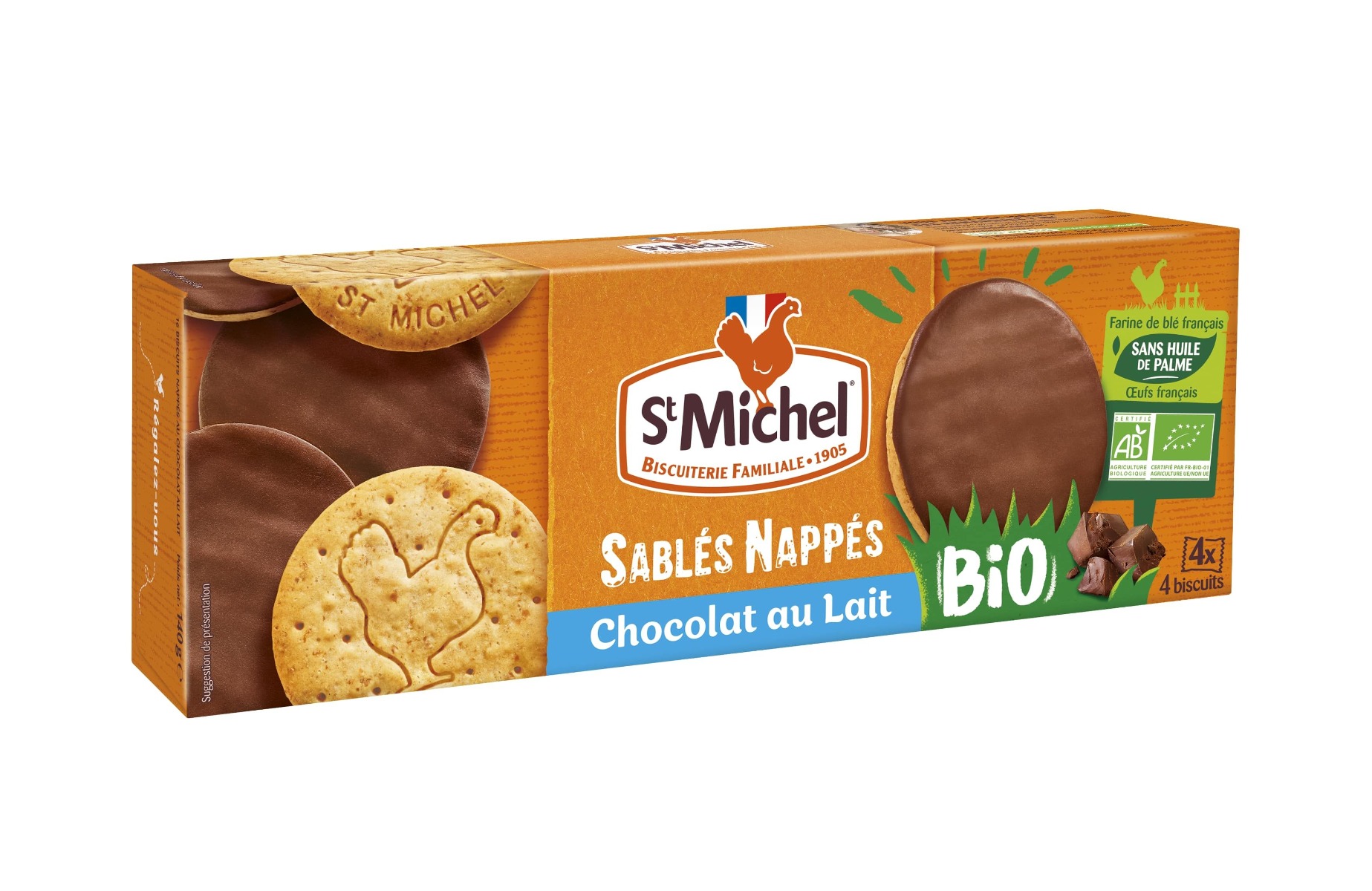 St.Michel BIO Sušenky polomáčené 140 g St.Michel