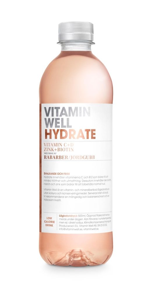 VITAMIN WELL Hydrate vitamínová voda 500 ml VITAMIN WELL