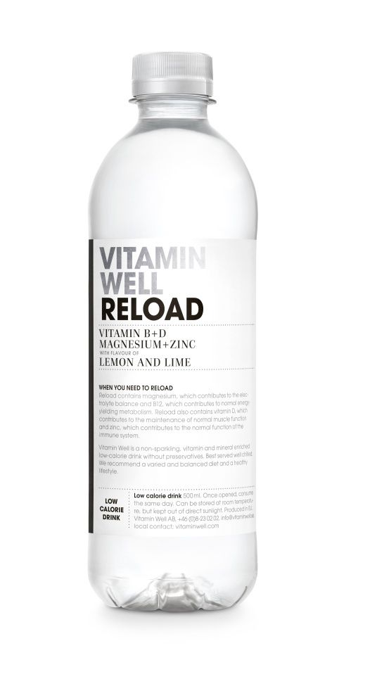 VITAMIN WELL Reload vitamínová voda 500 ml VITAMIN WELL