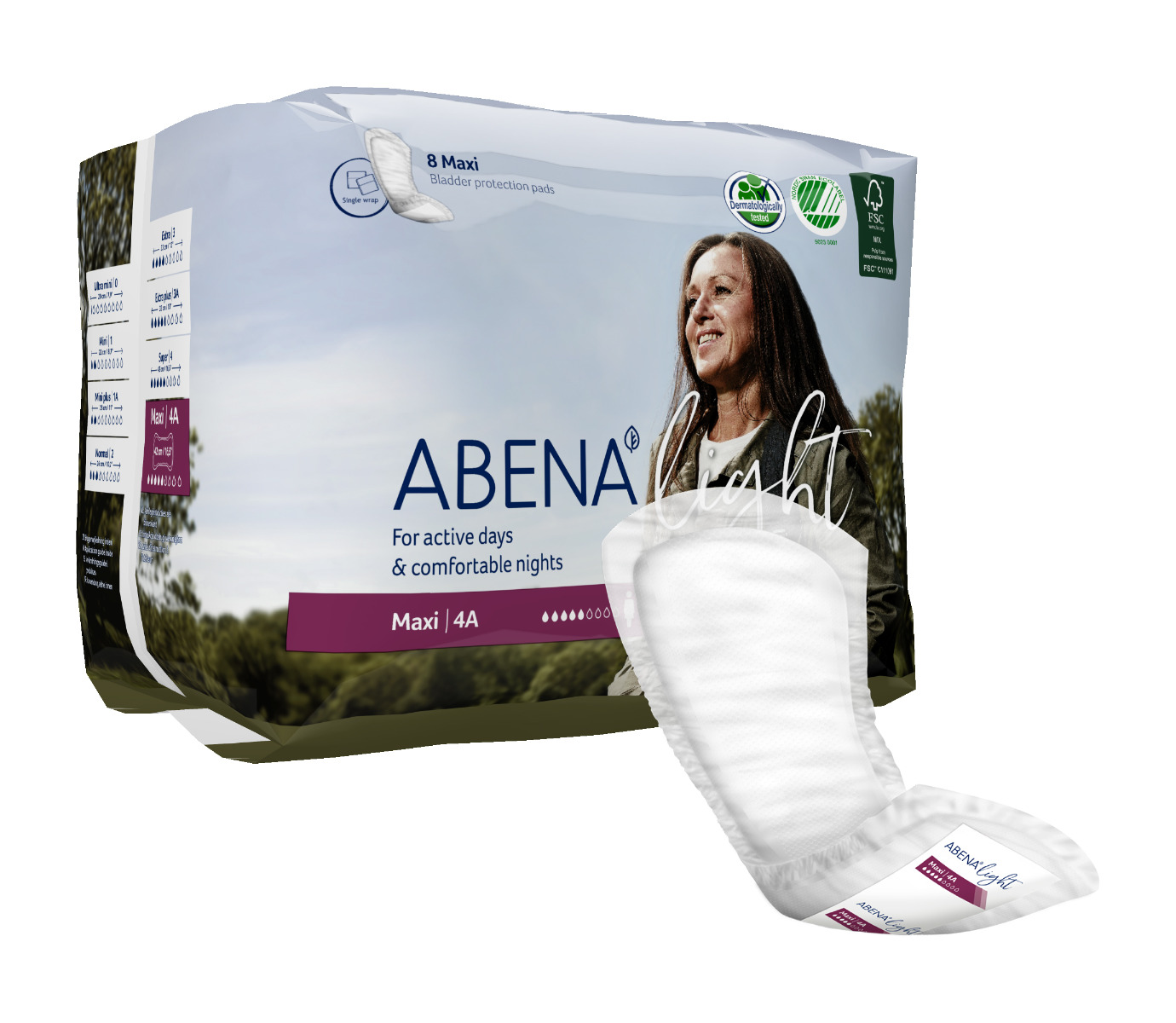 Abena Light Maxi 4A inkontinenční vložky 8 ks Abena