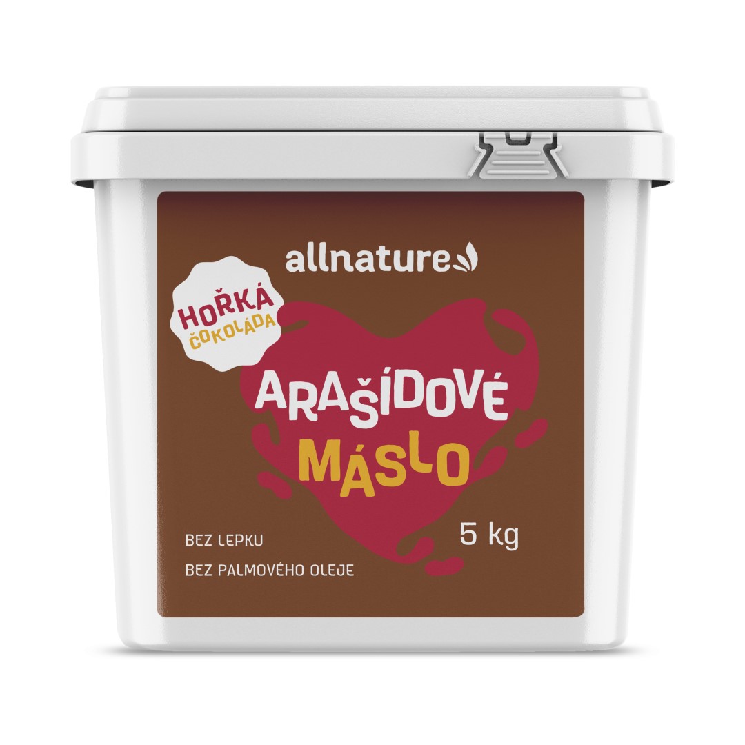 Allnature Arašídový krém hořká čokoláda 5 kg Allnature