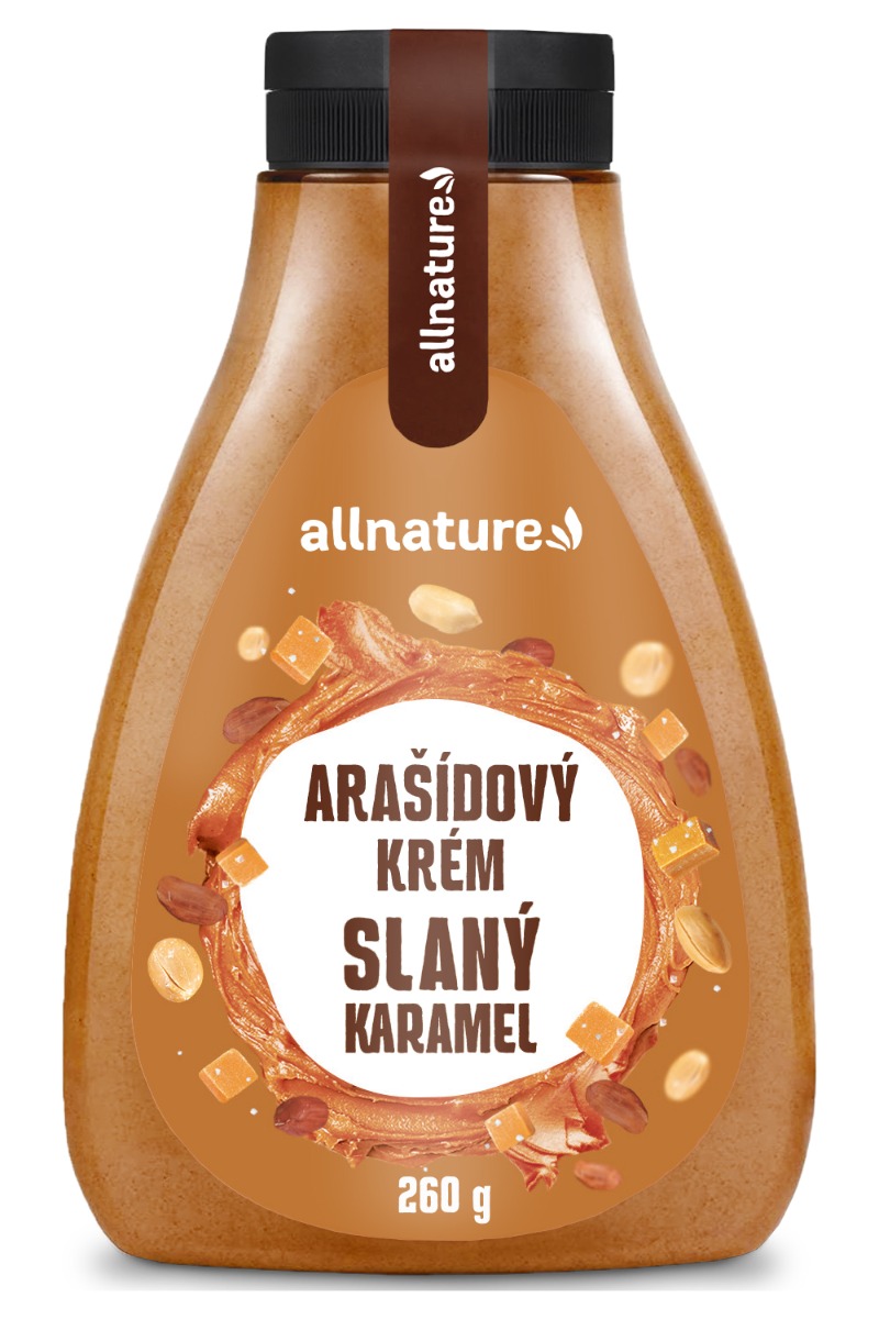 Allnature Arašídový krém slaný karamel 260 g Allnature