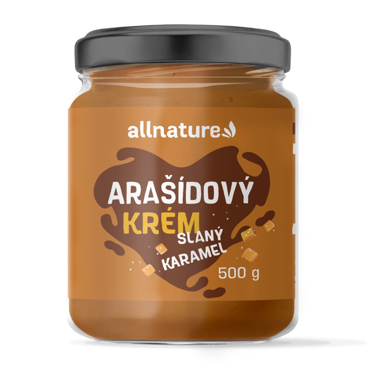 Allnature Arašídový krém slaný karamel 500 g Allnature
