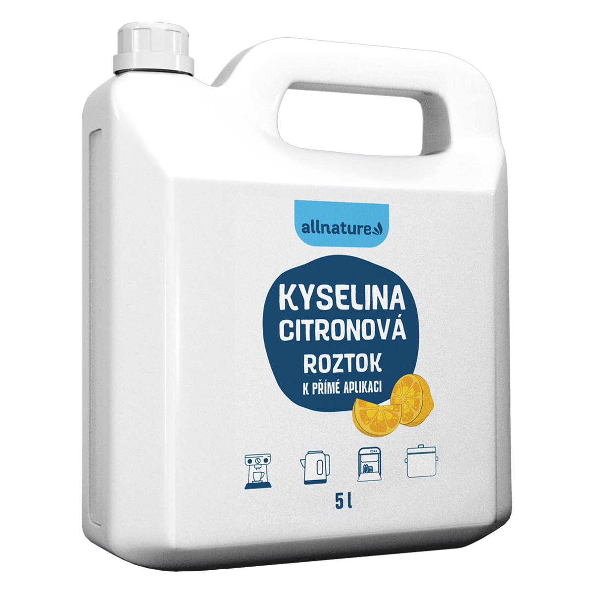 Allnature Kyselina citronová roztok 5000 ml Allnature