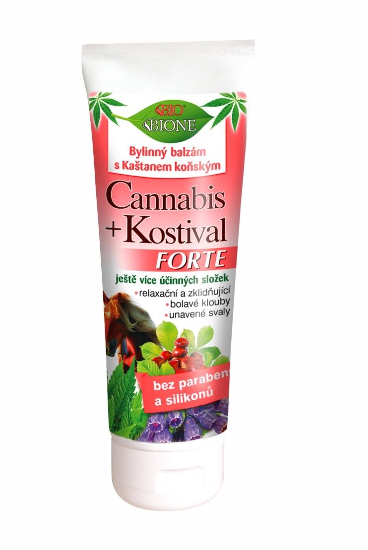 BIO BIONE Cannabis + Kostival Forte bylinný balzám 200 ml BIO BIONE