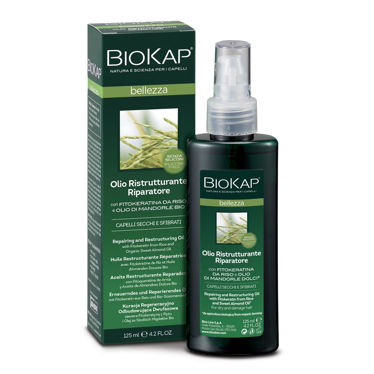 BIOKAP Obnovující olej na vlasy 125 ml BIOKAP