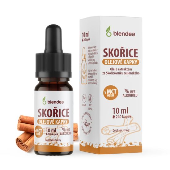 Blendea Skořice olejové kapky 10 ml Blendea