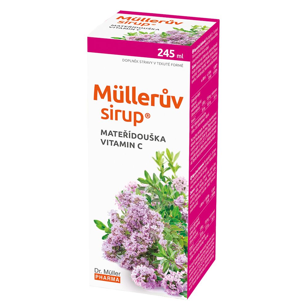 Dr. Müller Müllerův sirup s mateřídouškou a vitaminem C 245 ml Dr. Müller