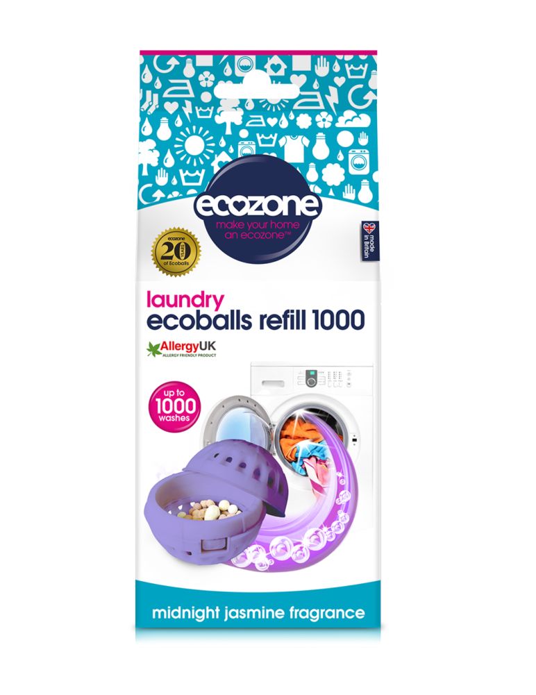 Ecozone Ecoballs 1000 praní jasmínová vůně náhradní náplň 1 ks Ecozone