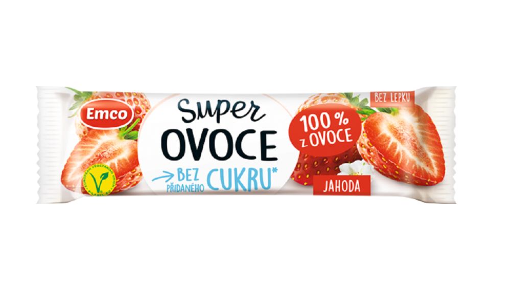 Emco Tyčinka 100% z ovoce jahoda 30 g Emco