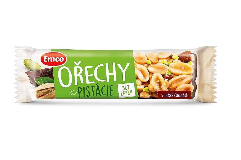 Emco Tyčinka ořechy a pistácie 35 g Emco