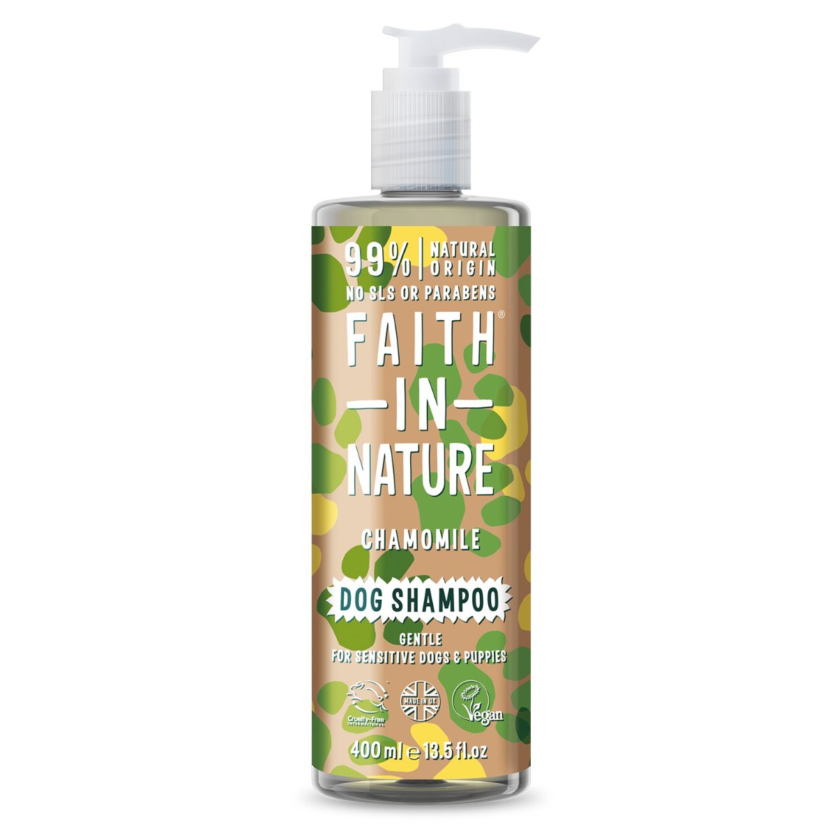 Faith in Nature Heřmánkový šampon pro citlivé psy 400 ml Faith in Nature