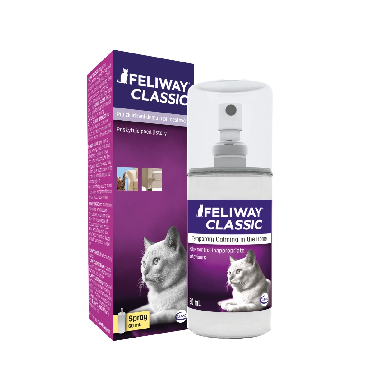 Feliway Classic sprej pro kočky 60 ml Feliway