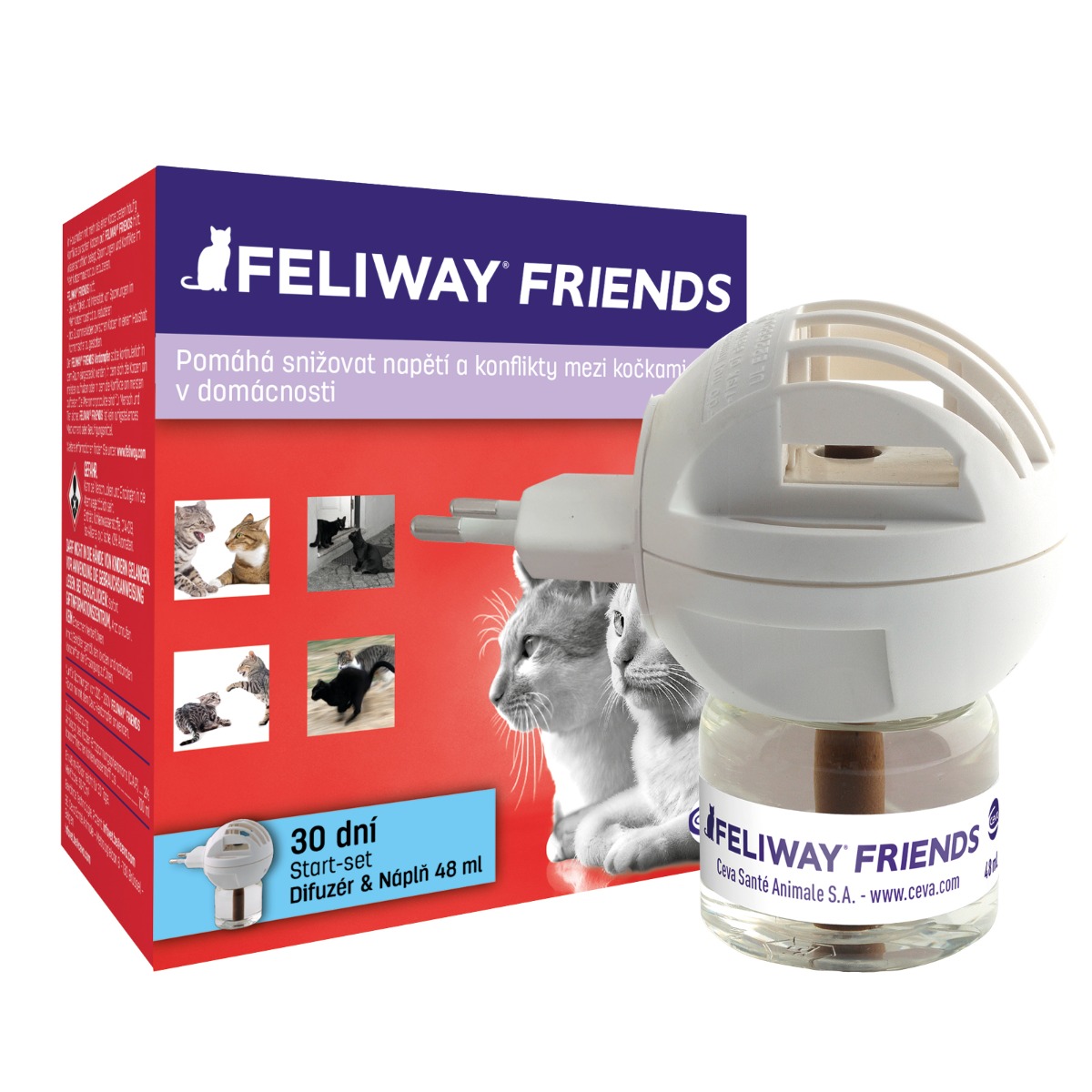 Feliway Friends difuzér a náplň pro kočky 48 ml Feliway