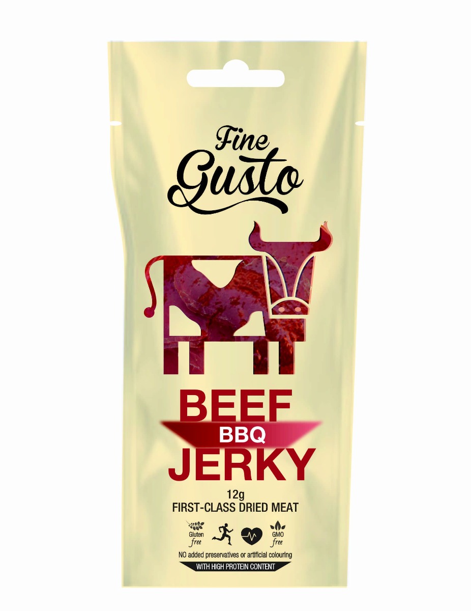 Fine Gusto Hovězí jerky BBQ 12 g Fine Gusto