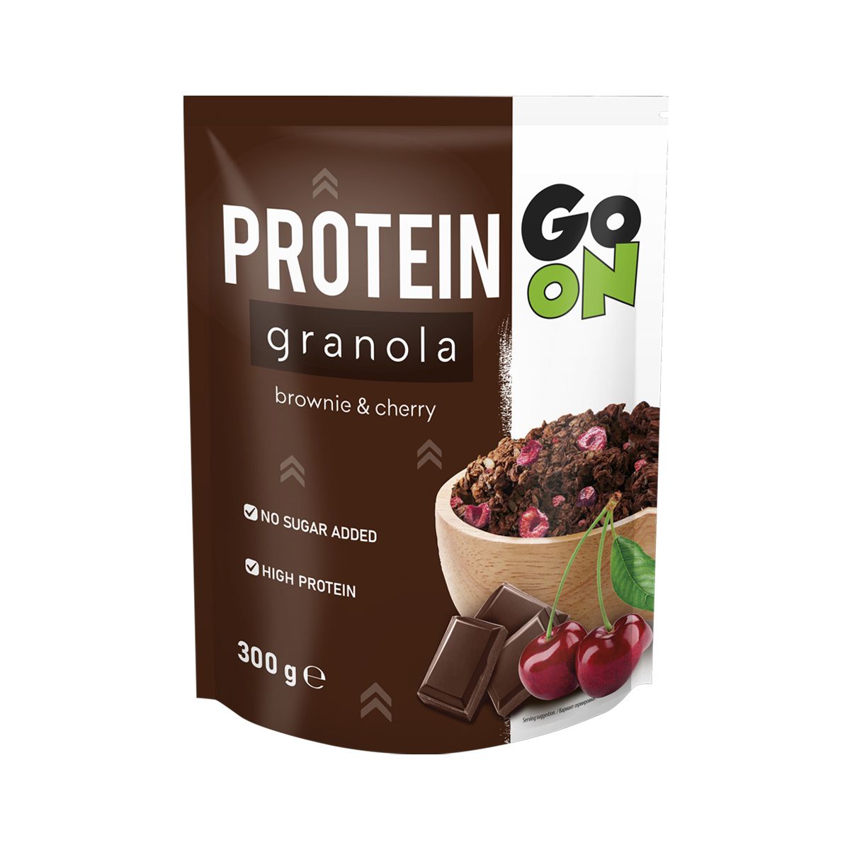 GO ON! Proteinová granola brownie a cherry 300 g GO ON!