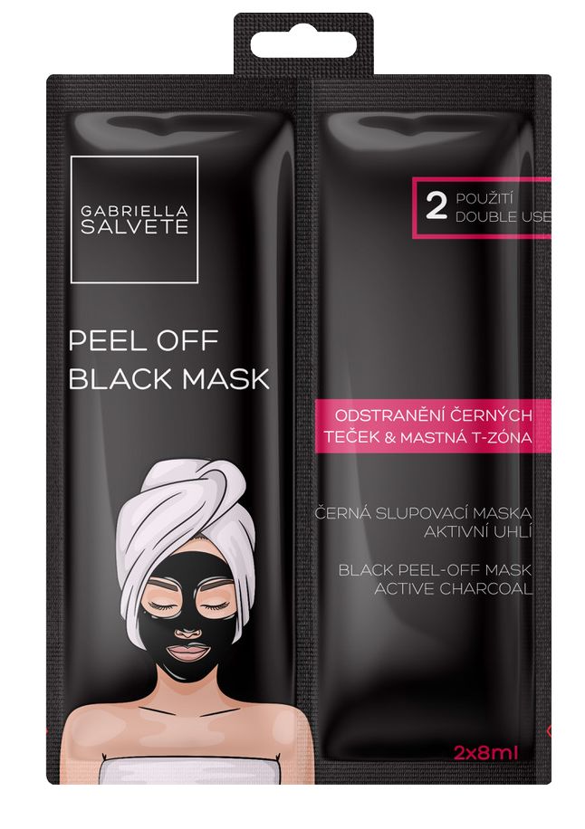 Gabriella Salvete Peel Off Black Mask pleťová maska 2x8 ml Gabriella Salvete